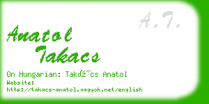 anatol takacs business card